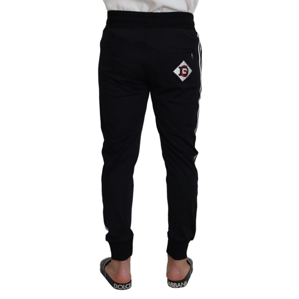 Dolce & Gabbana Black DG Print Mens Jogger Men's Pants - Picture 3 of 6